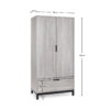 BAL106-12_1200x1200.jpg Bali 2 Door 1 Drawer Wardrobe - Grey Oak