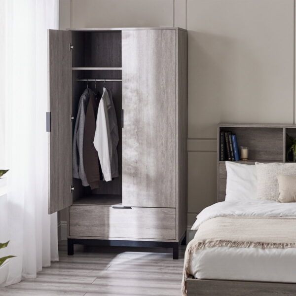 BAL106-Bali-2-Door-1-Drawer-Wardrobe-Roomset-2_1200x1200-1.jpg Bali 2 Door 1 Drawer Wardrobe - Grey Oak