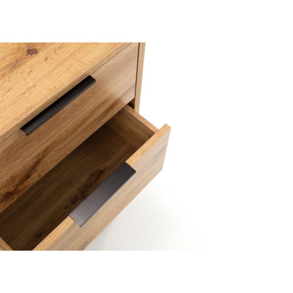 Bali 2 Drawer Bedside - Grey Oak