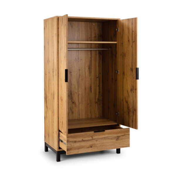 Bali 2 Door 1 Drawer Wardrobe