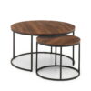 Bellini Round Nesting Coffee Table - White Marble