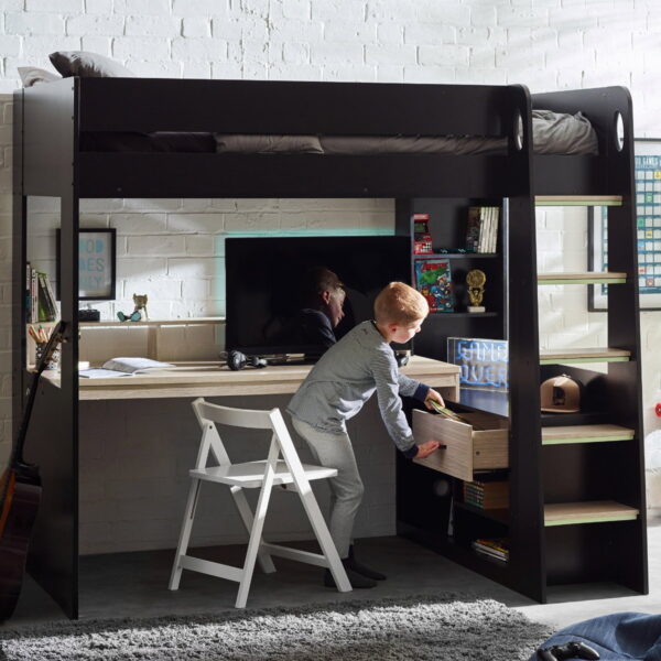 BLA002-Blaze-Gaming-Highsleeper-Black-and-Pale-Wood-Roomset-1_1200x1200-1.jpg Blaze Gaming Highsleeper - Black And Pale Wood