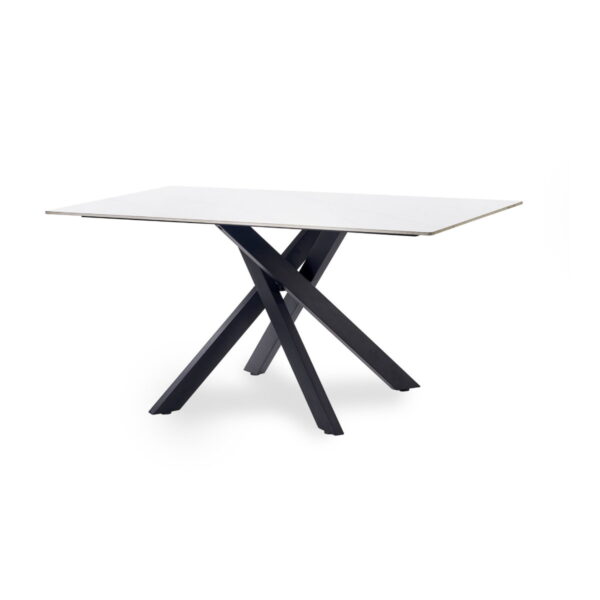 Bradley White Marble Dining Table