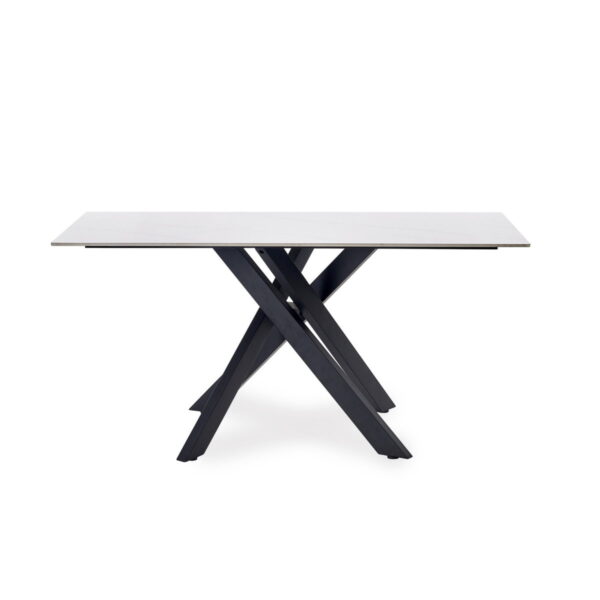 Bradley White Marble Dining Table