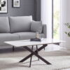 Bradley White Marble Coffee Table