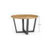 Brooklyn Round Table - Oak/Gunmetal