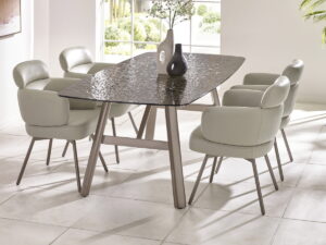 Set of 2 Callisto Swivel Dining Chairs