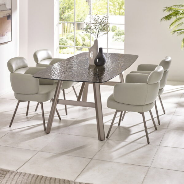 Set of 2 Callisto Swivel Dining Chairs