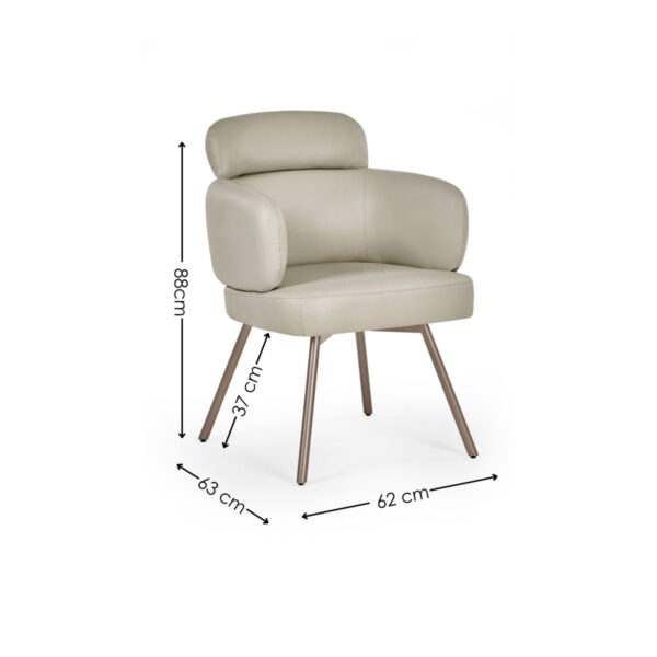 Set of 2 Callisto Swivel Dining Chairs