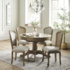 Set of 2 Camille Rattan Dining Chairs