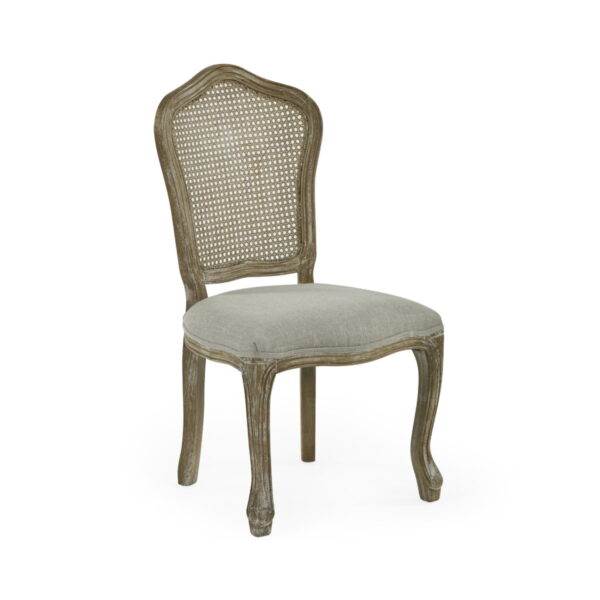 Set of 2 Camille Rattan Dining Chairs