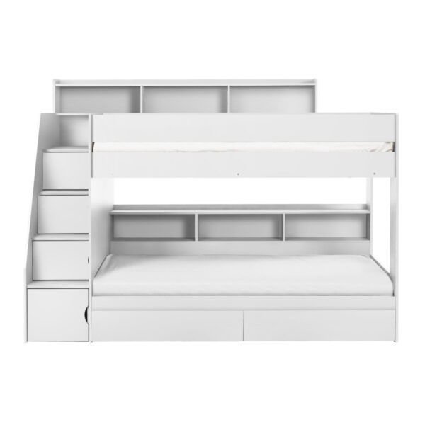 Camelot Staircase Bunk - All White