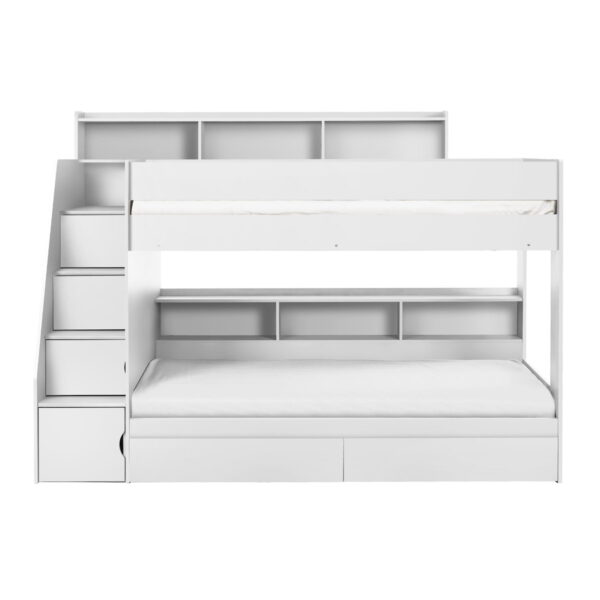 Camelot Staircase Bunk - All White
