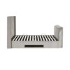 Clara Side Lift Ottoman TV Bed - Light Grey