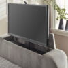 Clara Side Lift Ottoman TV Bed - Light Grey