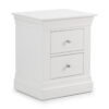 Clermont 2 Drawer Bedside - Light Grey