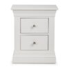 Clermont 2 Drawer Bedside - Light Grey