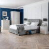 Clermont 2 Drawer Bedside - White