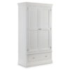 Clermont 2 Door 1 Drawer Wardrobe - Light Grey