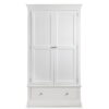 Clermont 2 Door 1 Drawer Wardrobe - Light Grey