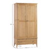 COT104-7_1200x1200.jpg Cotswold 2 Door 1 Drawer Wardrobe