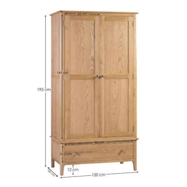 COT104-7_1200x1200.jpg Cotswold 2 Door 1 Drawer Wardrobe