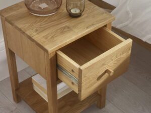 Coxmoor 1 Drawer Bedside - Oak