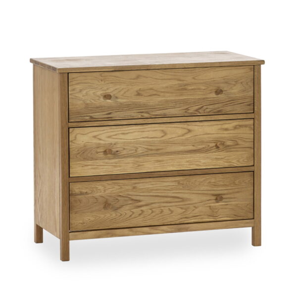 Coxmoor  3 Drawer Chest - Ivory & Oak