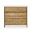 Coxmoor  3 Drawer Chest - Ivory & Oak