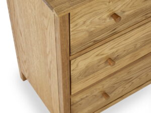 Coxmoor  3 Drawer Chest - Ivory & Oak