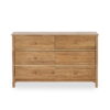 Coxmoor 6 Drawer Chest - Ivory & Oak