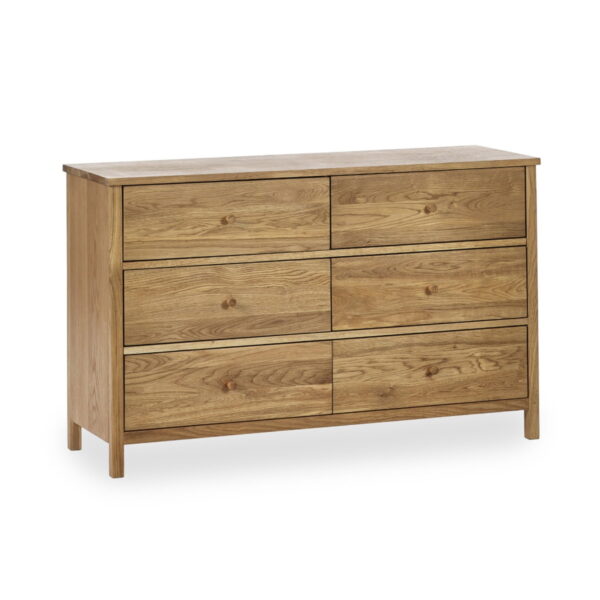 Coxmoor 6 Drawer Chest - Ivory & Oak