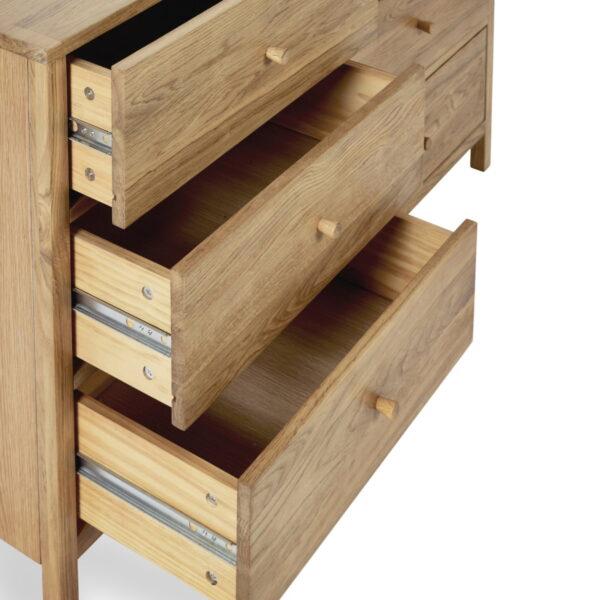 Coxmoor 6 Drawer Chest - Ivory & Oak