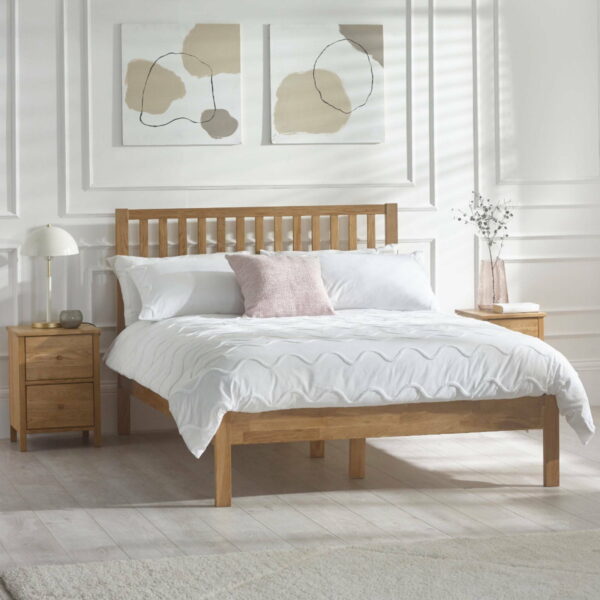 Coxmoor Bed - Ivory & Oak