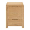 Curve 3 Drawer Bedside