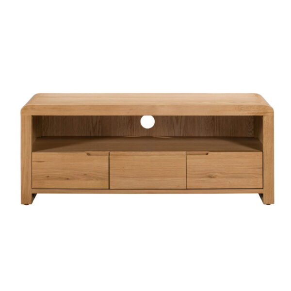 Curve Oak TV Unit