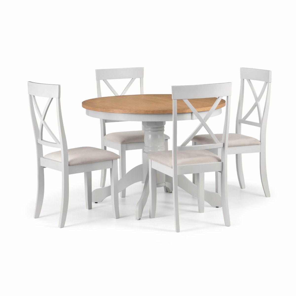 Set Of 2 Davenport Chairs - Grey