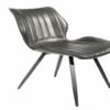 Alfa Dining Chair Vegan Leather Grey SET OF 2
