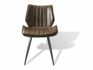 Alfa Dining Chair Vegan Leather Chestnut SET OF 2