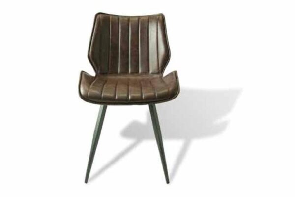 Alfa Dining Chair Vegan Leather Chestnut SET OF 2