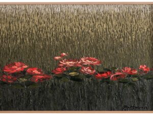 Harvet Flowers- Textured Red