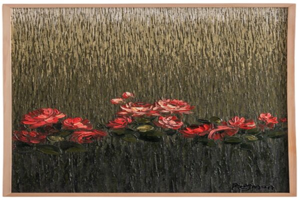 Harvet Flowers- Textured Red