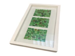 DF-BB-ART345-G-featured Tall Sea Glass Shadow Box - Green
