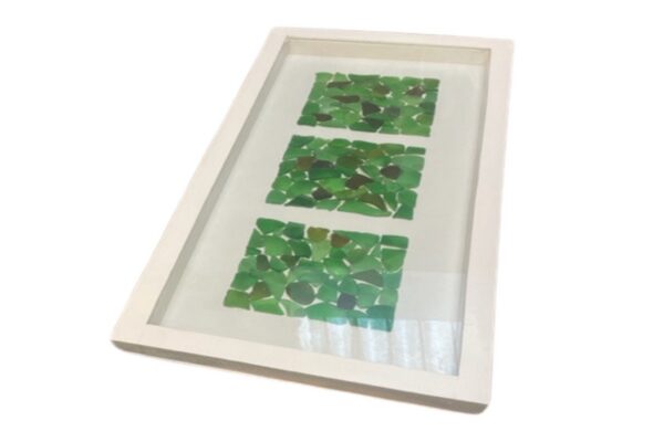 DF-BB-ART345-G-featured Tall Sea Glass Shadow Box - Green