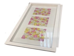 DF-BB-ART345-PH-featured Tall Sea Glass Shadow Box - Pale Hues