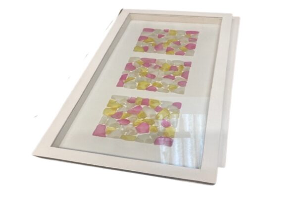 DF-BB-ART345-PH-featured Tall Sea Glass Shadow Box - Pale Hues