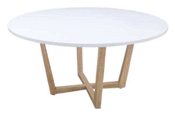 Aspect Round Dining Table in White