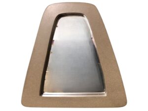 Elongated Oatmeal Arch Mirror