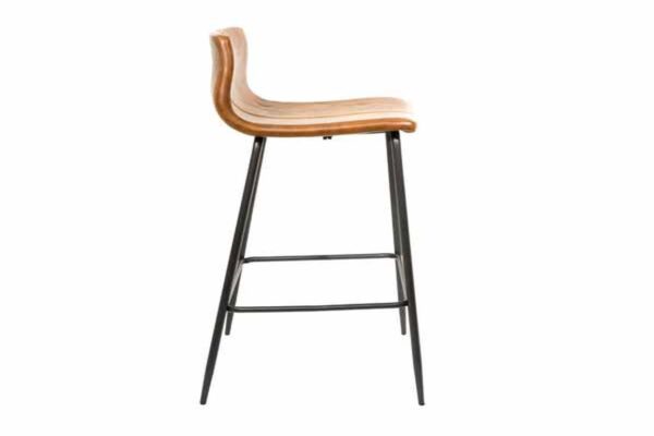 Barracuda Barstool Vegan Leather Tan SET OF 2