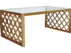 St Barts Coffee Table - glass top